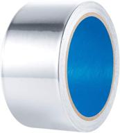 🔧 multi-purpose heavy-duty aluminum tape - 3.6mil thickness | hvac, dryer vent, ductwork, ac unit, and more | high temperature resistant | 2" x 13yd логотип