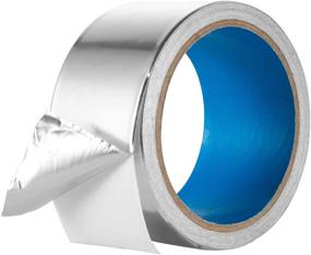 img 1 attached to 🔧 Multi-purpose Heavy-Duty Aluminum Tape - 3.6mil Thickness | HVAC, Dryer Vent, Ductwork, AC Unit, and More | High Temperature Resistant | 2" x 13yd