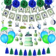 яркое украшение для дня рождения: конфетти шары и принадлежности логотип