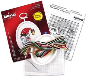 img 1 attached to ❄️ Janlynn 21-1058 Let it Snow: Mini Counted Cross Oval Stitch Kit 2-1/4 by 2-3/4-Inch - Get Crafty!