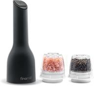 🌶️ finamill: the ultimate battery operated pepper mill & spice grinder - adjustable coarseness, ceramic grinding elements, one touch operation with led light, includes 2 quick-change finapods logo