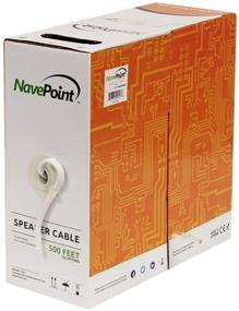 img 3 attached to 🔊 Кабель для аудио-динамиков в стене: NavePoint 500 футов CL2 12/2 AWG 2 проводниковый оптовый белый - высококачественная передача звука