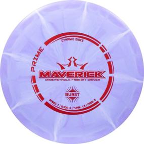 img 4 attached to 🥏 Диск для гольфа с драйвером Dynamic Discs Prime Burst Maverick - для управляемого и разностороннего игрового диска - идеальный для начинающих, весом 170 г+ - разноцветный штамп и оттиск.