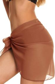 img 1 attached to Pieces Swimsuit Bathing Chiffon Swimwear Women's Clothing in Swimsuits & Cover Ups