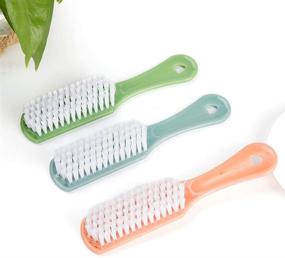 img 3 attached to 🧼 Healifty Handle Grip Nail Brush: 3pcs Fingernail Scrub Cleaning Brushes for Clothes, Shoes, & Home Laundry Cleaning