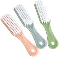 🧼 healifty handle grip nail brush: 3pcs fingernail scrub cleaning brushes for clothes, shoes, & home laundry cleaning logo