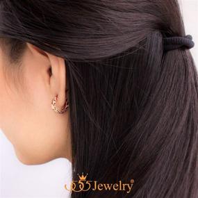 img 3 attached to 555Jewelry Stainless Vintage Earrings Fashionable