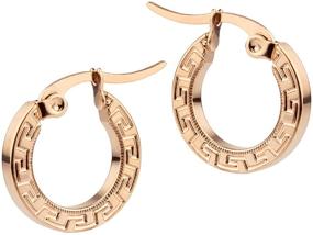 img 4 attached to 555Jewelry Stainless Vintage Earrings Fashionable