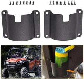 img 4 attached to Подержка бутылок Kiwi Master Cup Holder: 2 шт для Honda Pioneer 1000-5/700-4 с передними и задними держателями для напитков (2014-2021)