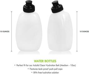 img 1 attached to 💧 Adalid Gear BPA-Free & Leak-Proof Water Bottles (2-Pack) for Running Hydration Belt