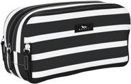 versatile scout 3-way bag: perfect for traveling, makeup, and toiletries with 3 zipper compartments logo