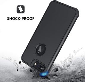 img 2 attached to 📱 BENTOBEN Shockproof iPhone 8 Plus, 7 Plus, 6S Plus, 6 Plus Case with Belt Clip Holster - Heavy Duty Protective Cover (Black)