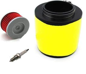 img 1 attached to 🏍️ Paddsun Fourtrax ATV Air Filter, Oil Filter, Spark Plug Cleaner 17254-HC5-900 Replacement for TRX300 TRX300FW TRX400FW TRX450S TRX450ES TRX450FE TRX450FM 2x4 & 4x4 300