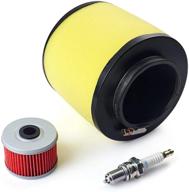 🏍️ paddsun fourtrax atv air filter, oil filter, spark plug cleaner 17254-hc5-900 replacement for trx300 trx300fw trx400fw trx450s trx450es trx450fe trx450fm 2x4 & 4x4 300 logo