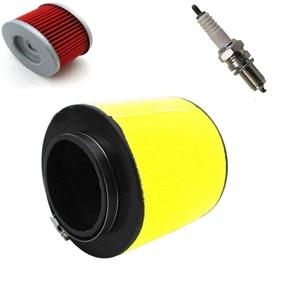 img 2 attached to 🏍️ Paddsun Fourtrax ATV Air Filter, Oil Filter, Spark Plug Cleaner 17254-HC5-900 Replacement for TRX300 TRX300FW TRX400FW TRX450S TRX450ES TRX450FE TRX450FM 2x4 & 4x4 300