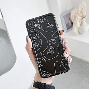 img 4 attached to 📱 MURMAZ iPhone 11 Case: Retro Abstract Face Design with Shockproof Protection for Women and Girls