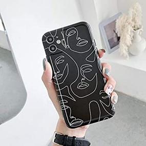 img 1 attached to 📱 MURMAZ iPhone 11 Case: Retro Abstract Face Design with Shockproof Protection for Women and Girls