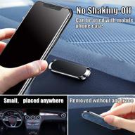 magnetic cell phone car mount holder - no shake off - powerful magnets - strong adhesive - fits iphone samsung galaxy & more logo