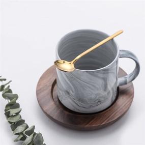 img 2 attached to Gold Espresso Spoons, 6-Piece Set - 5 Inch, 18/10 Stainless Steel Mini Teaspoons for Coffee, Sugar, Dessert, Cake, Ice Cream, Soup, Antipasto, and Cappuccino with Frosted Handle - Pukka Home