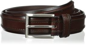 img 1 attached to Florsheim Leather Double Ribbed Black Men's Accessories for Belts