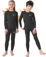 👨 meetyoo unisex-child boys and girls thermal underwear set: comfortable and cozy base layer for all-day warmth логотип