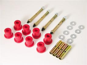 img 1 attached to 🔧 Enhance Performance with Prothane 1-814 Red Greasable Front Shackle Bushing Kit for CJ5, CJ7, and CJ8