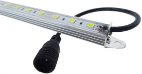 img 3 attached to 🐠 LEDENET 12" White Super Bright 18LEDs 5050 Aquarium LED Strip Lighting - Waterproof, Aluminum, 12V DC Linear Bar Lamp