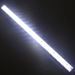 img 4 attached to 🐠 LEDENET 12" White Super Bright 18LEDs 5050 Aquarium LED Strip Lighting - Waterproof, Aluminum, 12V DC Linear Bar Lamp