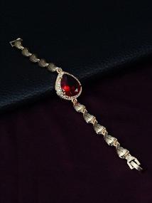 img 1 attached to Jeyaaz Rhinestone содержит ожерелья и серьги