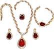 jeyaaz rhinestone contains necklaces earrings logo