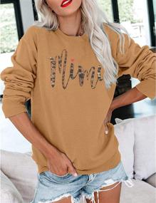 img 2 attached to EGELEXY Leopard Sweatshirt Letter Grandma Outdoor Recreation