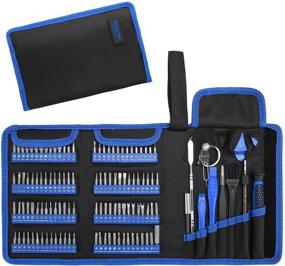 img 4 attached to Hautton Precision Screwdriver Set - 126 in 1 Magnetic Kit for Professional Repair - Portable Oxford Bag - Phone Laptop PC Watch Electronics Tool Set - Black