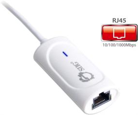 img 2 attached to 🔌 SIIG USB 3.0 to Gigabit Ethernet LAN Adapter - 10/100/1000 Mbps RJ45 for Windows and Mac - White (JU-NE0621-S2)