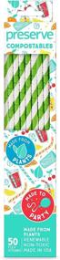 img 1 attached to 🌿 Green Kitchen Supplies: Preserve Compostable Drinking Straws