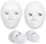 🎭 30 pack halloween paper mache masks - 2 sizes for women, men and kids | ideal for artistic craft projects, wall decorations, theater & halloween costumes | perfect for parties, masquerades & classroom art logo