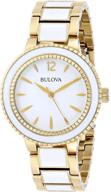 bulova womens 98l173 casual bracelet logo