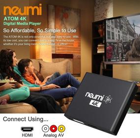 img 2 attached to 📺 Цифровой медиаплеер NEUMI Atom 4K Ultra-HD - совместим с USB и SD-картами, HDMI и аналоговым AV выходами, функции автовоспроизведения и зацикливания.