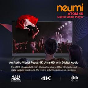 img 1 attached to 📺 Цифровой медиаплеер NEUMI Atom 4K Ultra-HD - совместим с USB и SD-картами, HDMI и аналоговым AV выходами, функции автовоспроизведения и зацикливания.