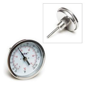 img 1 attached to B61310 6800 Bi Metallic Thermometer with Threaded Connection - Accurate Temperature Measurement
