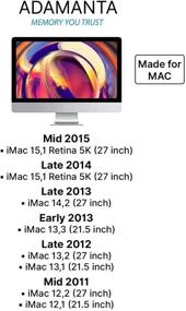 img 3 attached to 💾 Adamanta 16GB (2x8GB) Compatible Memory Upgrade for MacBook Pro, iMac, and Mac Mini (2011-2015) - DDR3L 1600MHz SODIMM