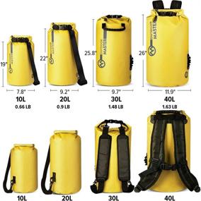 img 3 attached to 🎒 Durable OutdoorMaster Dry Bag - Waterproof Kayak Accessories Backpack for Rafting, Fishing, Swimming, and More - Perfect Boating Gifts for Men and Women