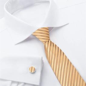img 1 attached to A1132 Stripes Online Working Cufflinks - Boys' Accessories & Neckties