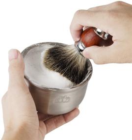 img 1 attached to 🪒 Grandslam Shaving Soap Bowl: 304 Stainless Steel, Heavy Duty, Double Layer Heat Preservation - The Ideal Choice for Men's Rich Shaving Cream and Warm Lather