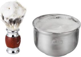 img 3 attached to 🪒 Grandslam Shaving Soap Bowl: 304 Stainless Steel, Heavy Duty, Double Layer Heat Preservation - The Ideal Choice for Men's Rich Shaving Cream and Warm Lather