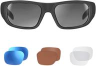 oho bluetooth sunglasses: open ear audio speaker for music and calls, water resistance and uv protection - ideal for sports and compatible with all smartphones logo