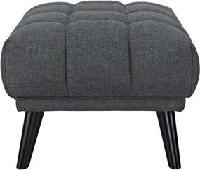 img 1 attached to 🪑 Modway Bestow Gray Button-Tufted Ottoman: Stylish Upholstered Fabric Design