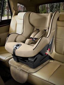 img 1 attached to Tike Smart Premium High Back Car Seat Protector in Tan (Beige): Enhanced SEO