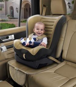 img 3 attached to Tike Smart Premium High Back Car Seat Protector in Tan (Beige): Enhanced SEO