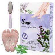 revive & regenerate: 2 pack foot peel mask with white sage for ultimate foot exfoliation, callus removal, and healing logo