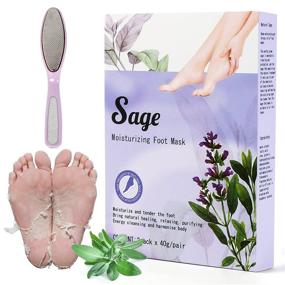 img 4 attached to Revive & Regenerate: 2 Pack Foot Peel Mask with White Sage for Ultimate Foot Exfoliation, Callus Removal, and Healing